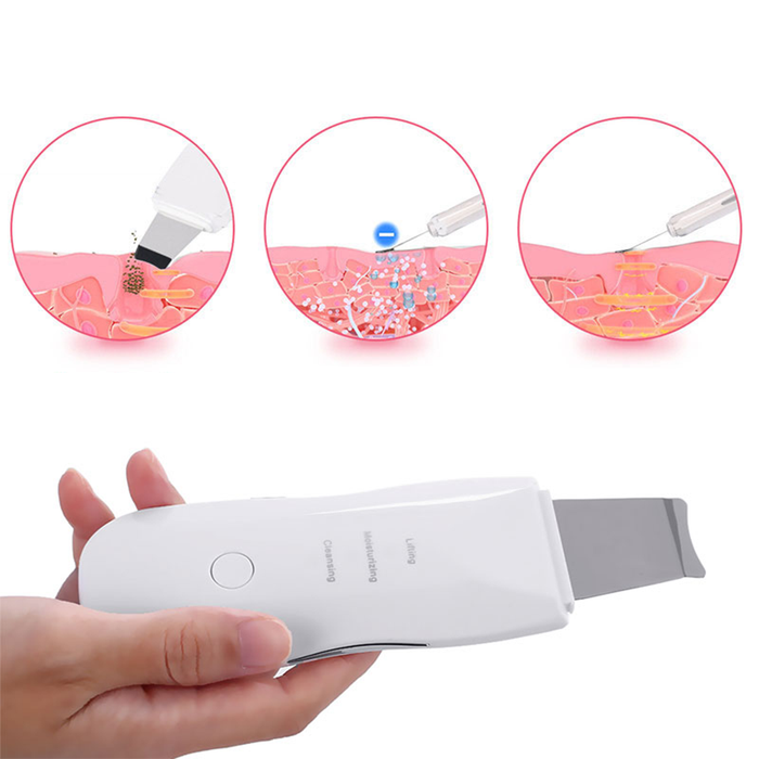 Scrubber Facciale Ricaricabile Ultrasonico