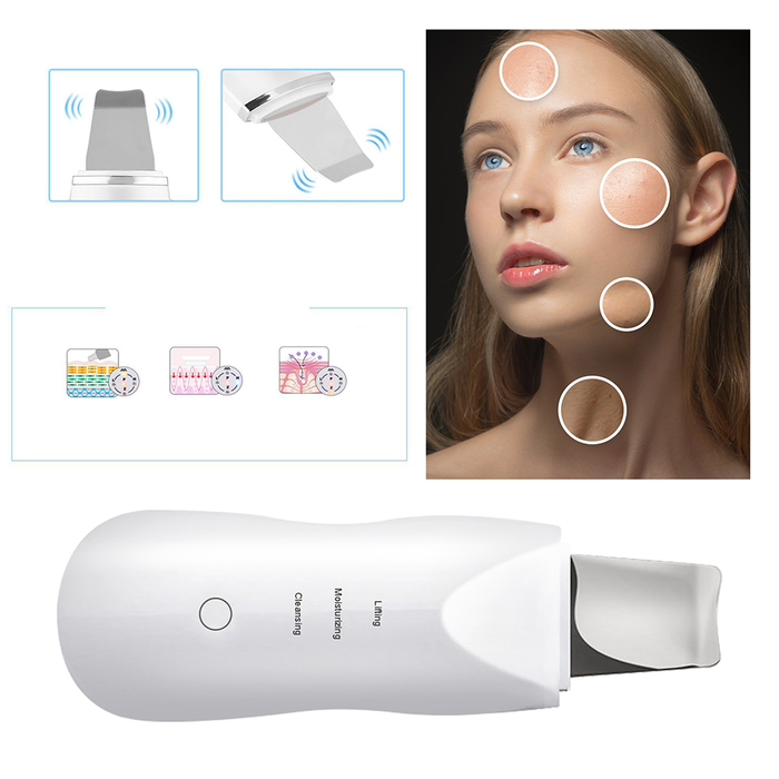 Scrubber Facciale Ricaricabile Ultrasonico