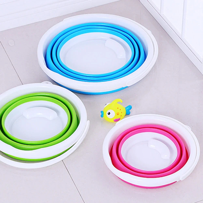 Secchio Silicone Pieghevole