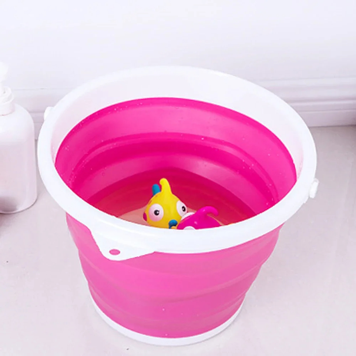 Secchio Silicone Pieghevole