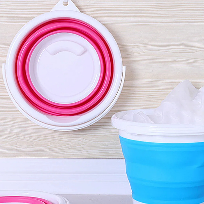 Secchio Silicone Pieghevole