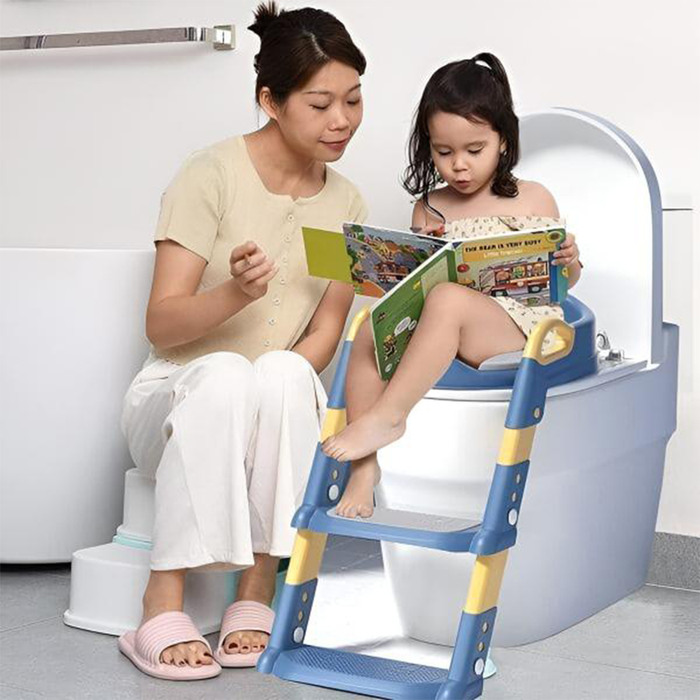 Children's Toilet Seat with Non-Slip Ladder