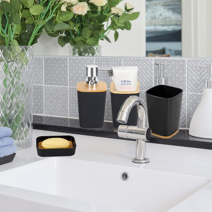 6 Piece Coordinated Bathroom Accessories