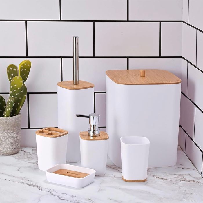 6 Piece Coordinated Bathroom Accessories