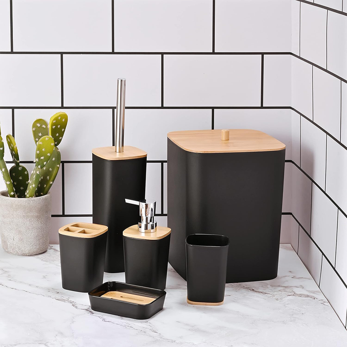 6 Piece Coordinated Bathroom Accessories