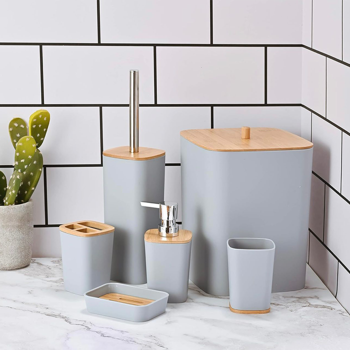 6 Piece Coordinated Bathroom Accessories