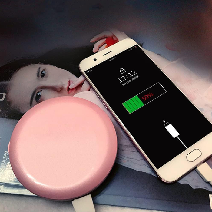 Specchio da Trucco LED Portatile con Powerbank 3000mAh