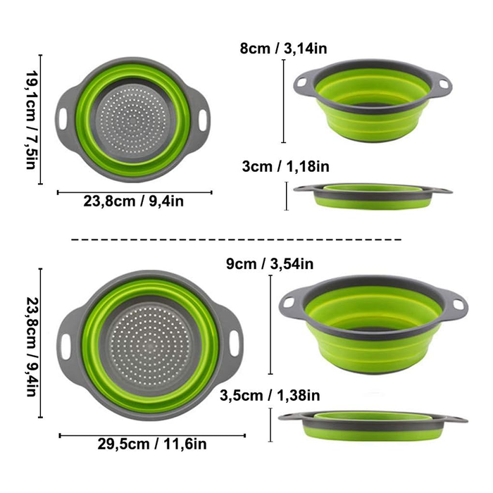 Scolapasta Pieghevole in Silicone