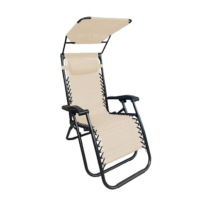 Sedia Sdraio Reclinabile con Parasole