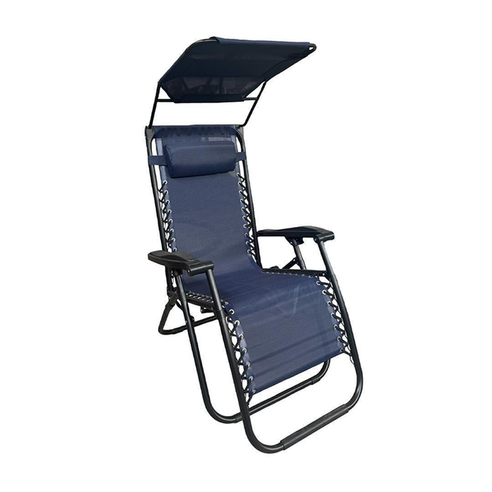 Sedia Sdraio Reclinabile con Parasole