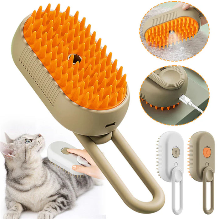 Steamy 3-in-1 Steam Brush for Cats and Dogs