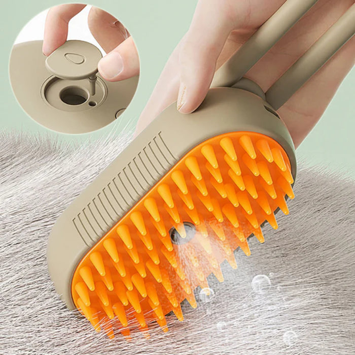 Steamy 3-in-1 Steam Brush for Cats and Dogs