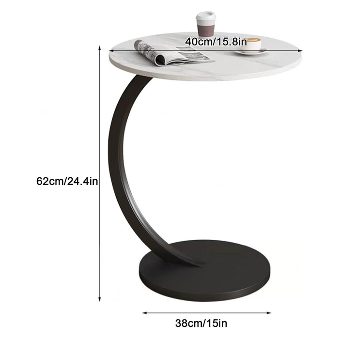 Tavolino Snack Laterale Moderno in Ferro