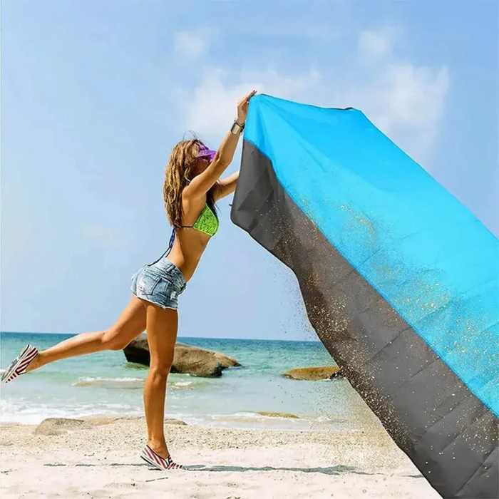 XL Waterproof Sandproof Beach Towel with Pegs
