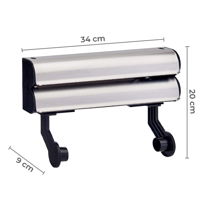 Portarotolo Da Cucina Triplo In Plastica