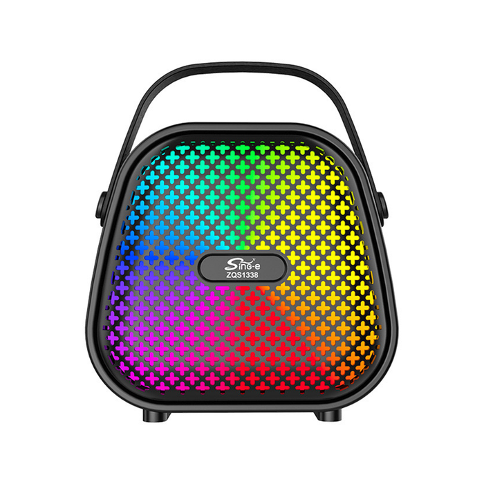 Bluetooth Karaoke Speaker with Microphone and RGB Lights