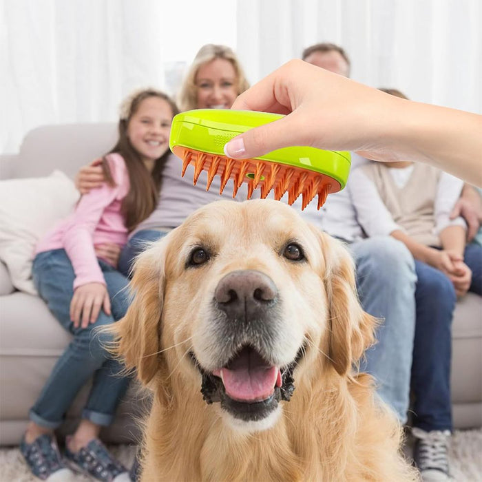 Rechargeable Steam Brush for Dogs and Cats, Cleaning and Relaxation in One Step