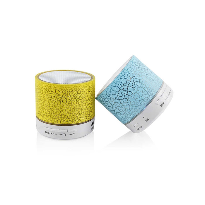 Altoparlante Bluetooth Portatile con LED Luminosi, Mini Speaker da Viaggio