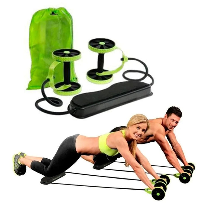 AB Roller with Traction Rope and Double Wheels