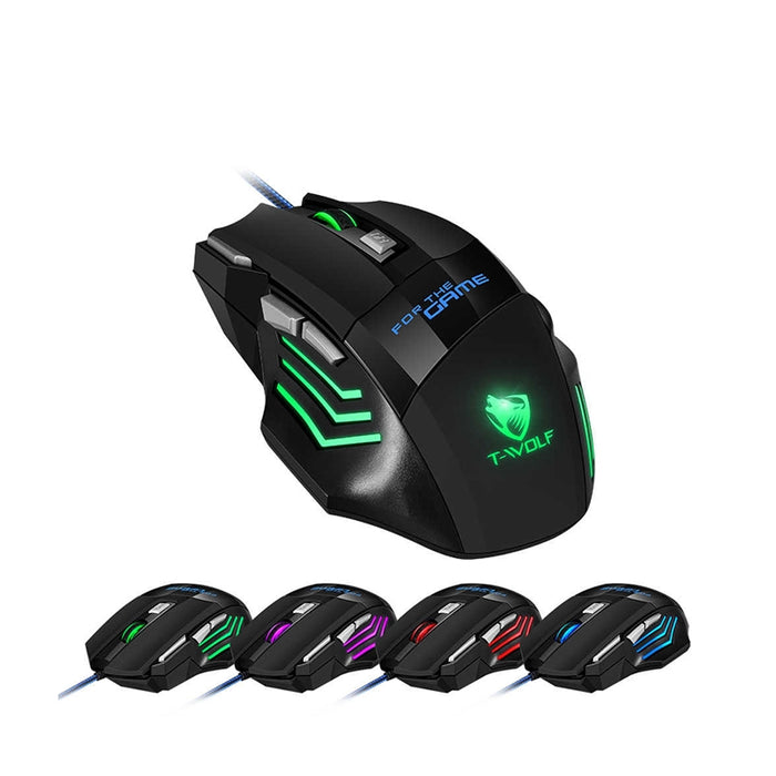 T-WOLF M1 Wired Gaming Mouse, performance and style for real gamers!