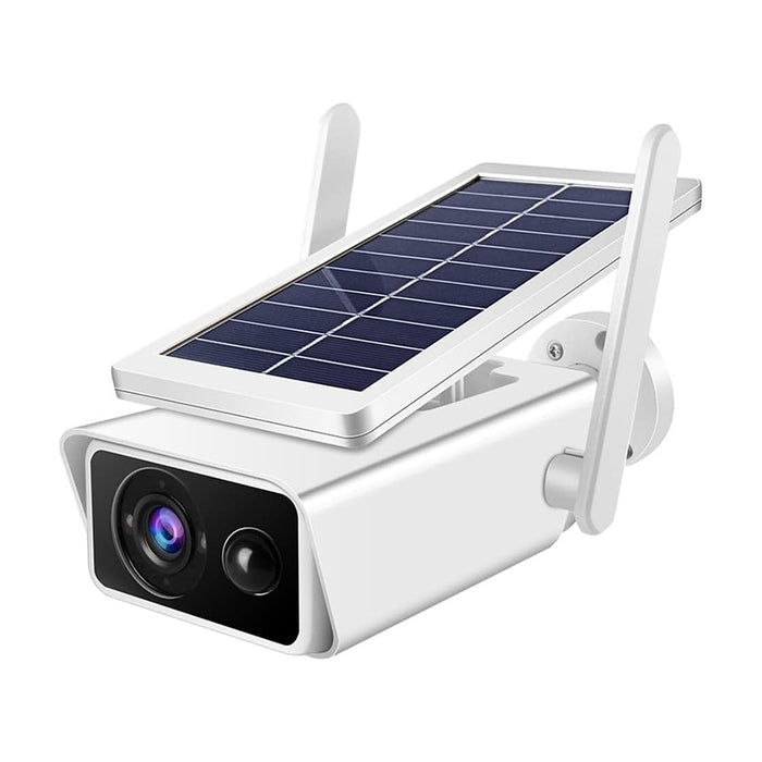 Telecamera di Sicurezza Solare IP66 con Visione Notturna e Rilevamento Movimento
