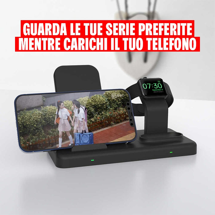 PowerLink Pro Stazione di Ricarica Wireless 4 in 1