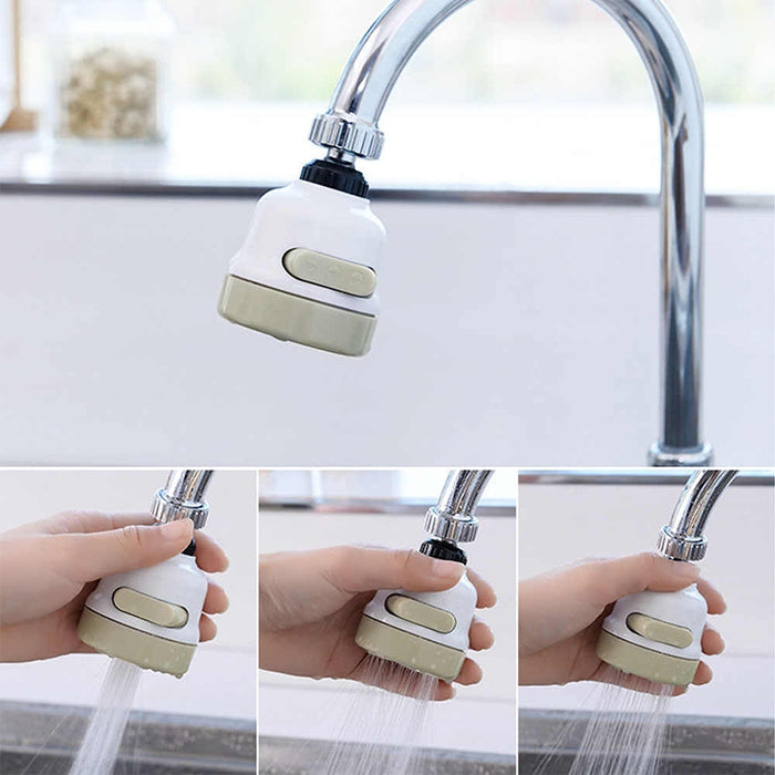 Kitchen Faucet 3 Modes 360° Rotating Aerator High Pressure