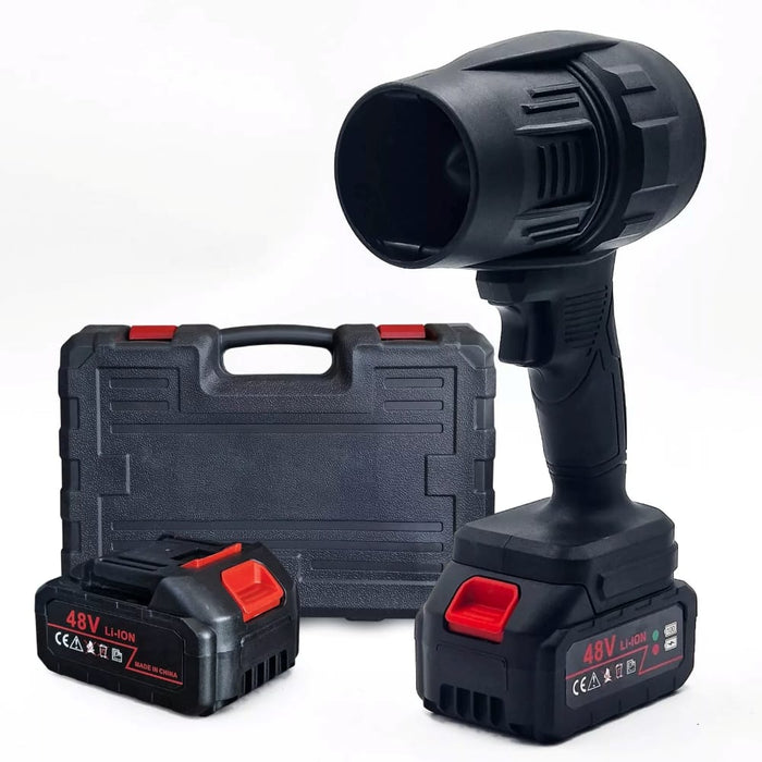 Soffiatore Elettrico 2 Batterie Portatili 48V 1050W Motore Jet