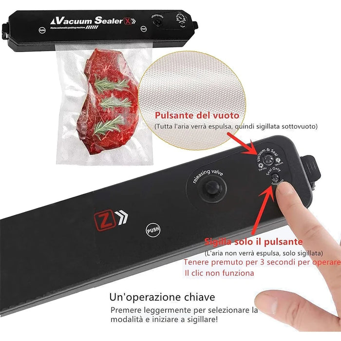 Vacuum Sealer Macchina Sottovuoto per Alimenti