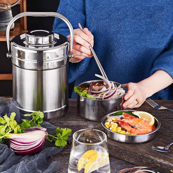 Portapranzo Bento per Bambini e Adulti in Acciaio Inossidabile Isolato e Antigoccia