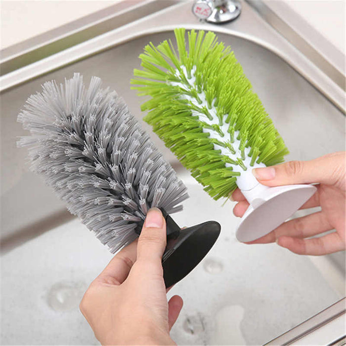 GlassClean Brush, Multifunctional Bottle Brush for Cleaning Glass and Oil