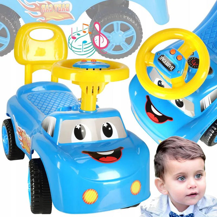 Flash Mobil Blue First Steps Interactive with Sounds and Steering Wheel