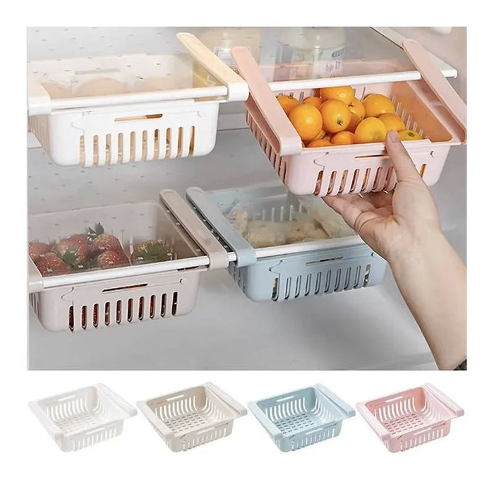 Fridge Organizer, 4 Adjustable Drawer Kit