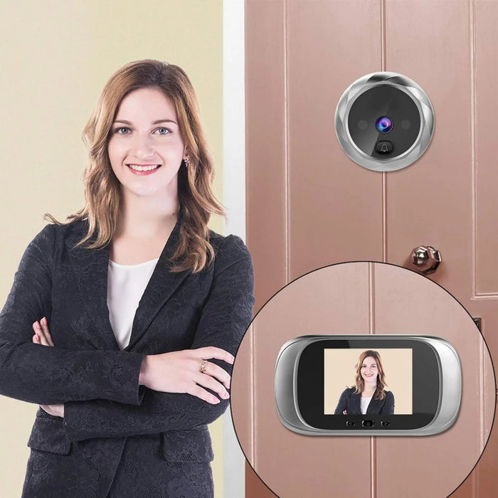 Visual Door, Spioncino Digitale per Porta con Schermo LCD