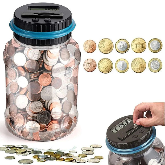 Digital Piggy Bank with LCD Counter