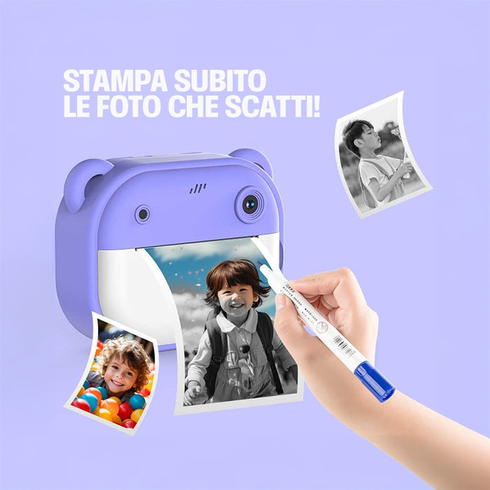 Mini Instant Camera for Kids, Instant Printing and Unlimited Fun