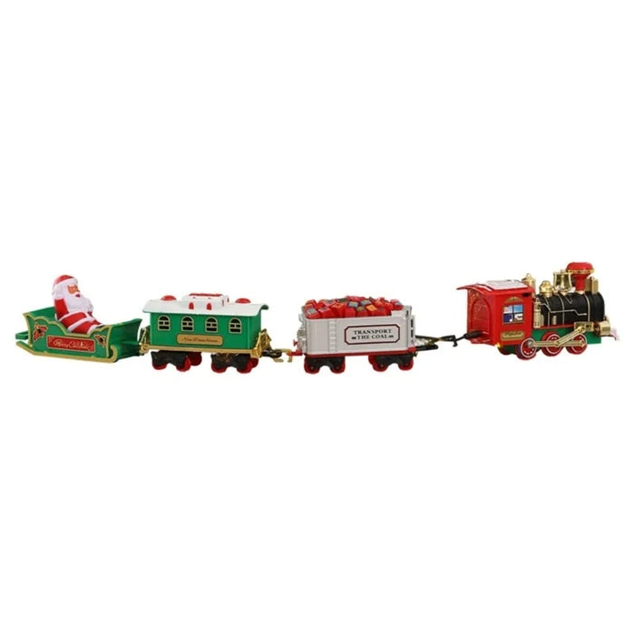 Xmas Joy Electric Train Track with Lights and Sounds for Christmas Tree