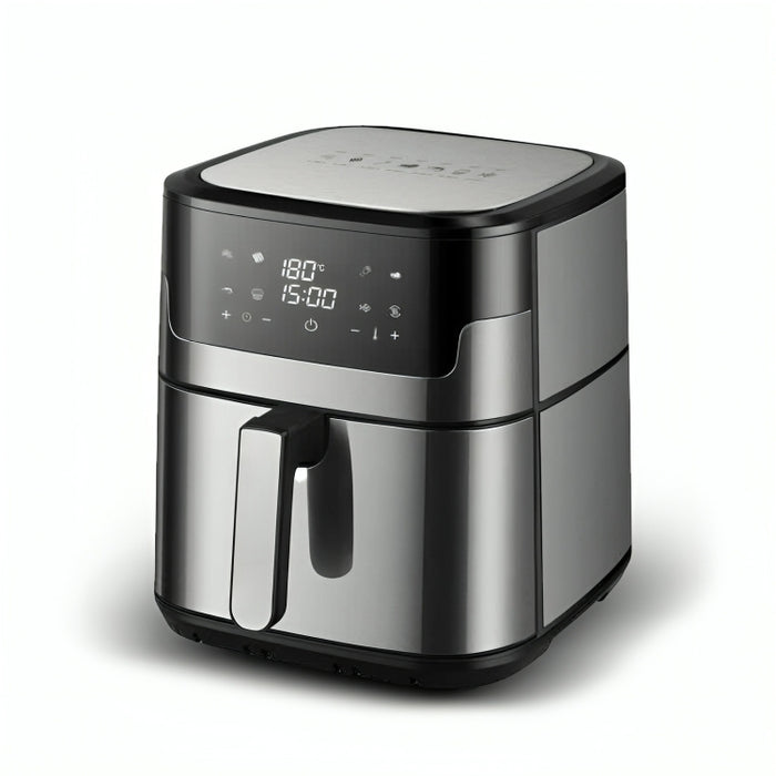 Hoffmans 12L Stainless Steel Digital Air Fryer with LED Display and Knob Control