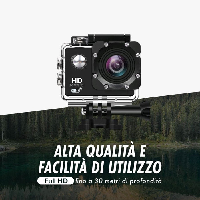 Sport Cam HD con schermo integrato