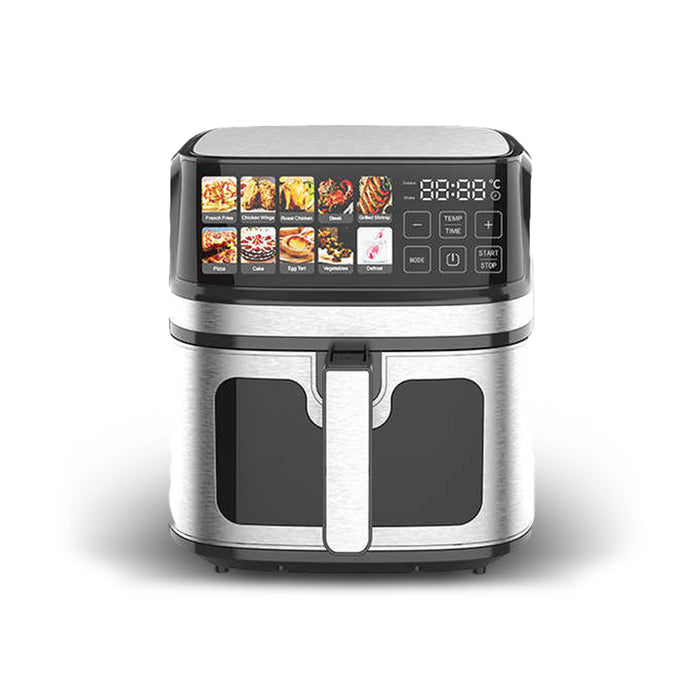 Hoffmans 12L Stainless Steel Digital Air Fryer with LED Display and Knob Control