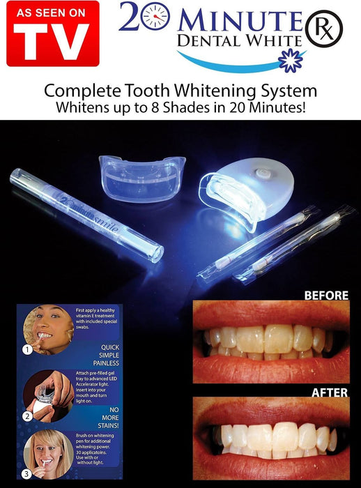 Confezione kit sbiancamento denti LED