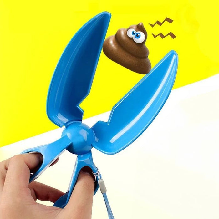 Pet Pooper Scooper, Scissors for Collecting Animal Poop with Set of 4 Bags and Bag Holder