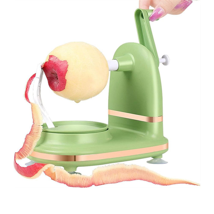 Pelaverdure e Affettatrice Manuale con Ventosa Antiscivolo e Lame in Acciaio
