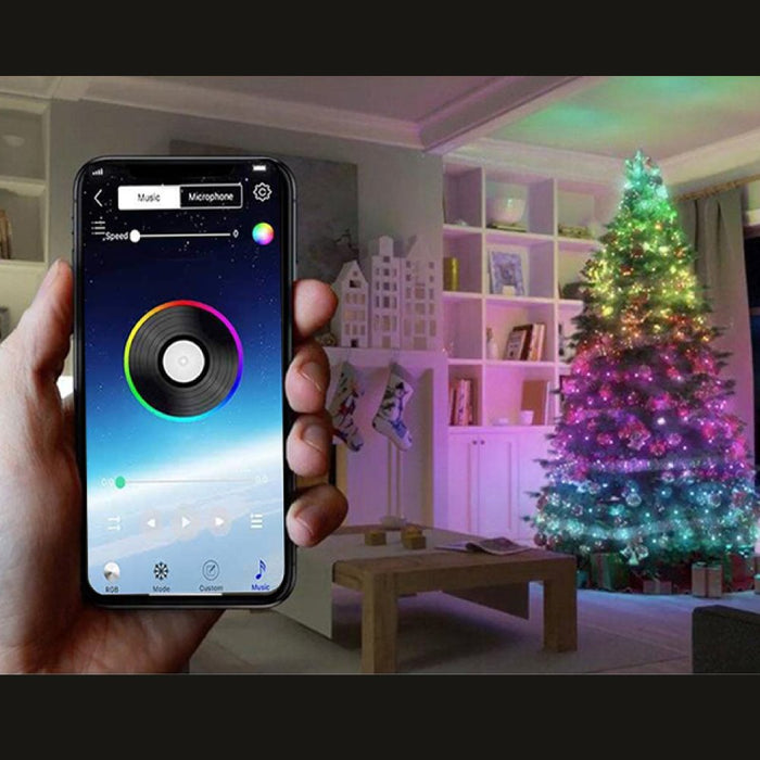 Color Christmas Bluetooth RGB Christmas Lights 10m with App