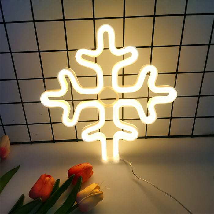 Neon Glow LED Christmas Star for Decorations