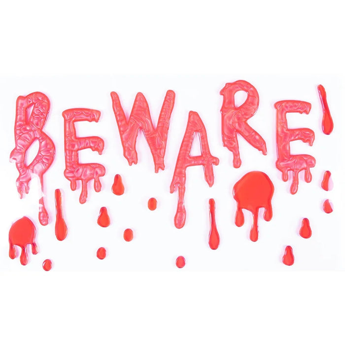 Beware Decorazione Adesiva Gel Halloween