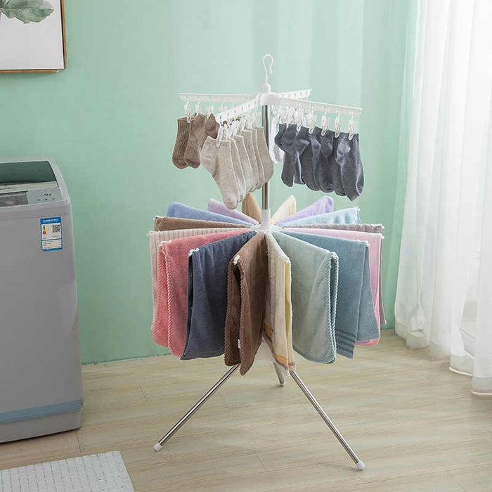 Expandable Folding Clothes Airer