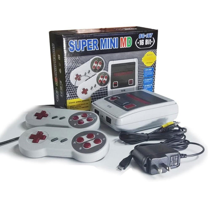 Mini Retro Console SG167 600 Classic Games 16 Bit