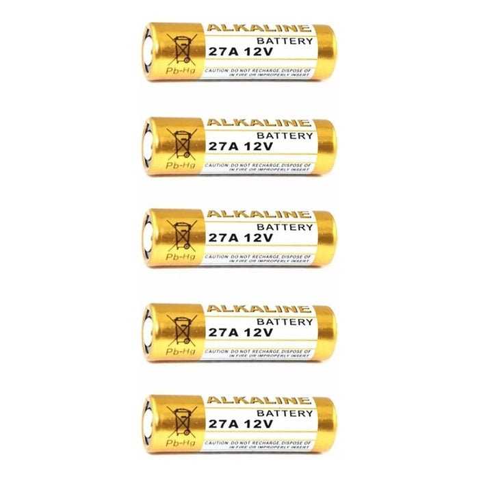 Batterie Alcaline 27A 12V Blister da 5 Pezzi