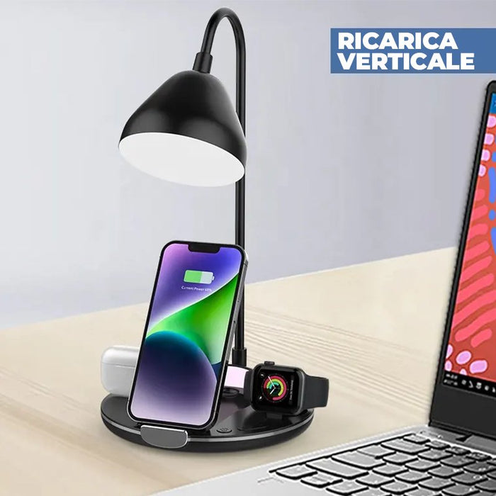 LuminaCharge – Folding Table Lamp with Wireless Charger